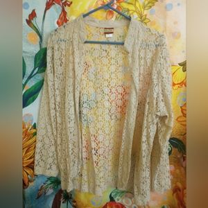 Tudor Court Lace Blouse  Size L